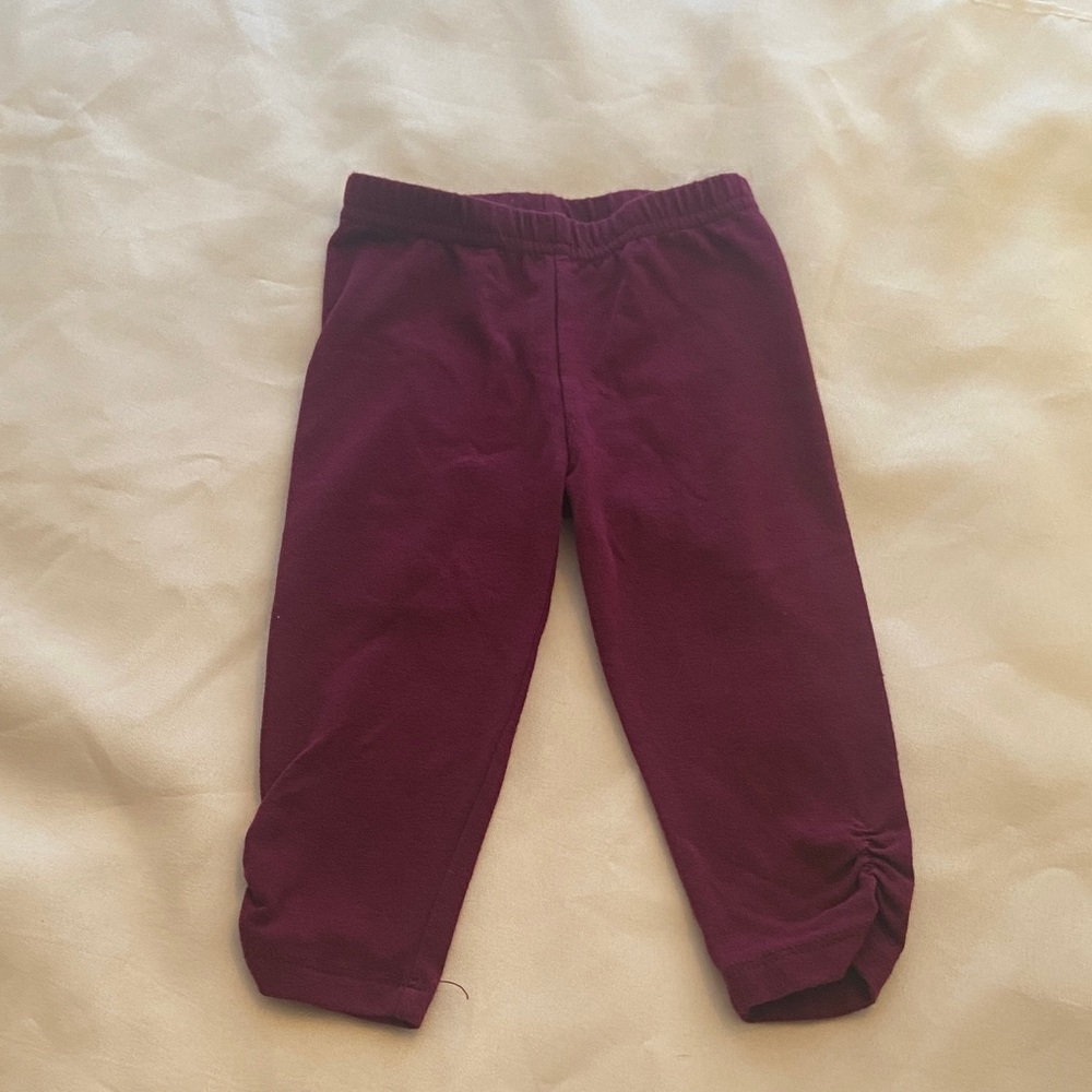 Wonder Nation Kids Maroon Leggings